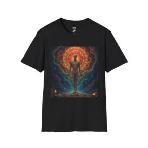 Cosmic Energy Unisex Softstyle T-Shirt, Spiritual Tee, Meditation Shirt, Bohemian Graphic Tee, Universal Vibes Apparel
