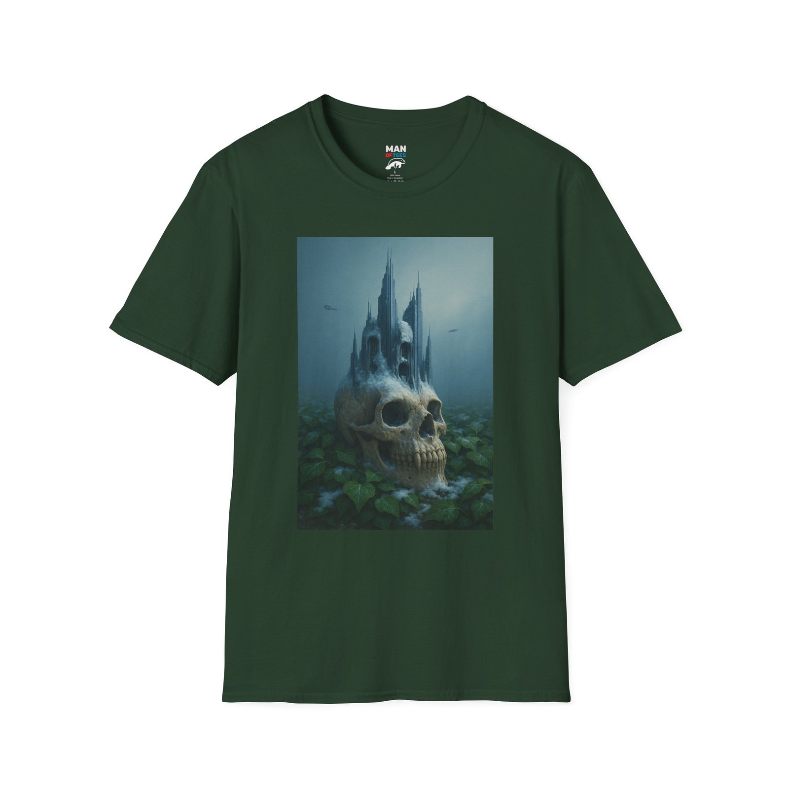 Skull Tower T-Shirt – Horror Fantasy Graphic Tee - Image 9
