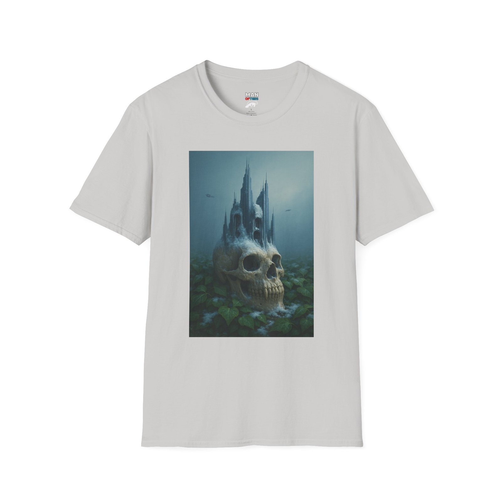 Skull Tower T-Shirt – Horror Fantasy Graphic Tee - Image 5