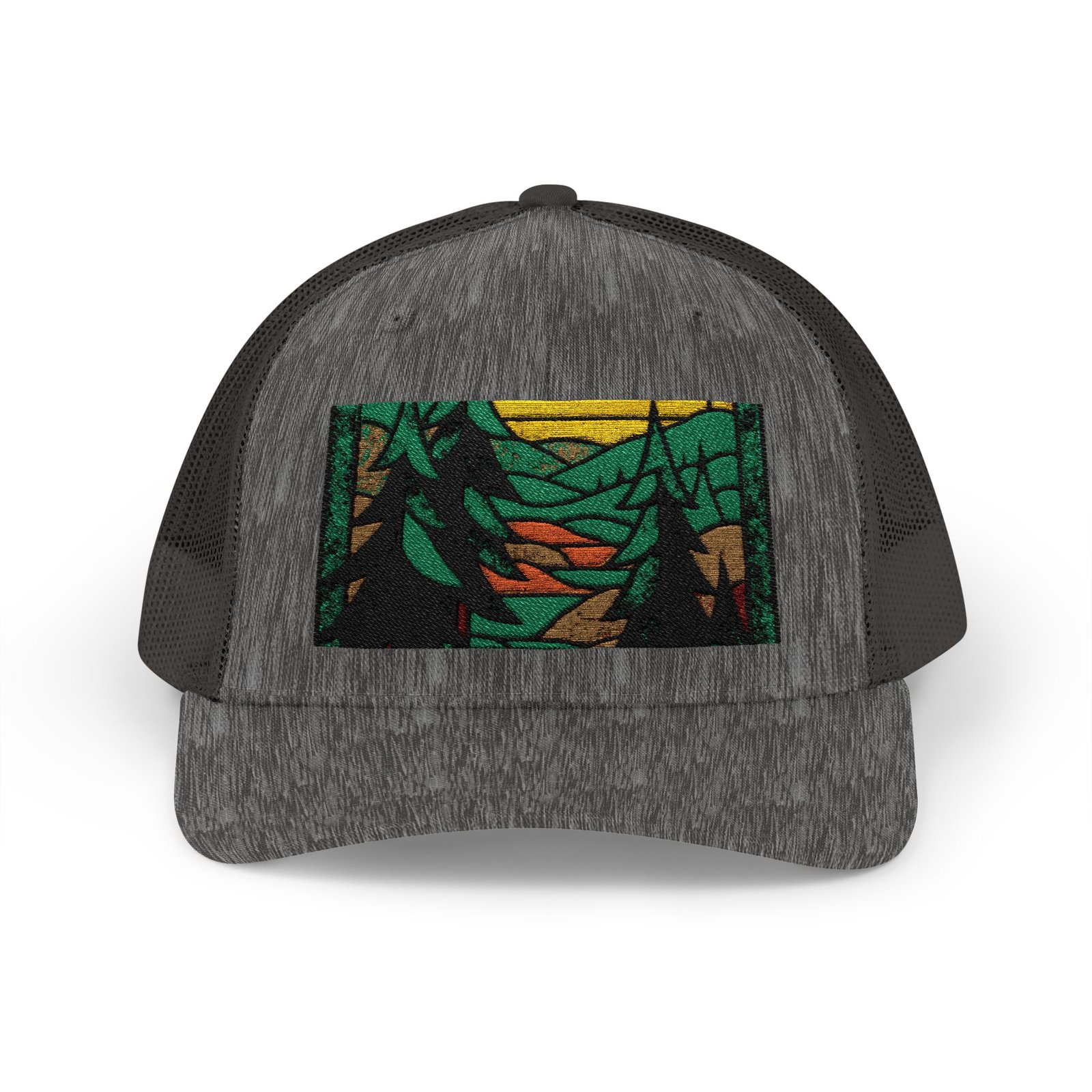 Mountain Forest Patch Trucker Hat - Image 9