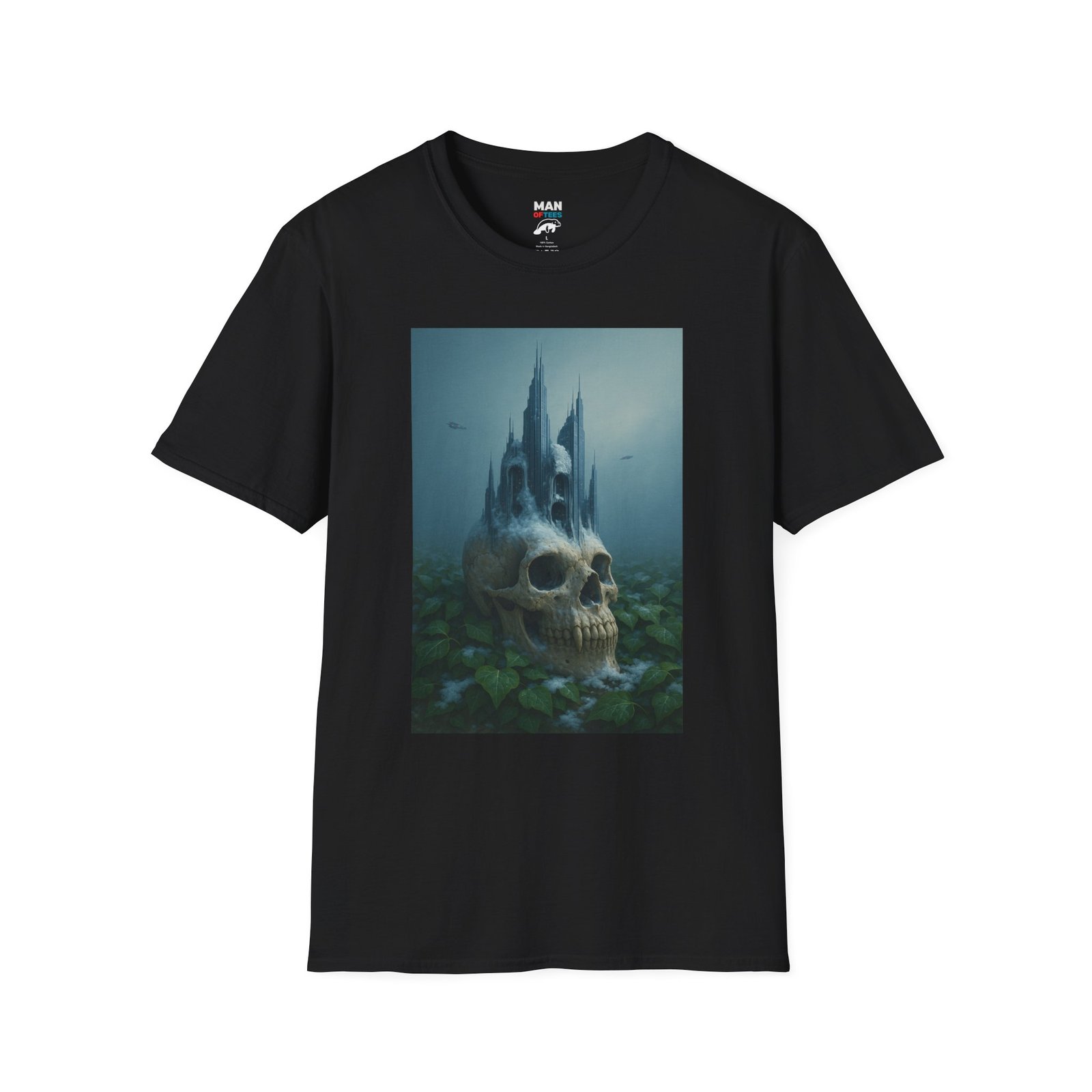 Skull Tower T-Shirt – Horror Fantasy Graphic Tee