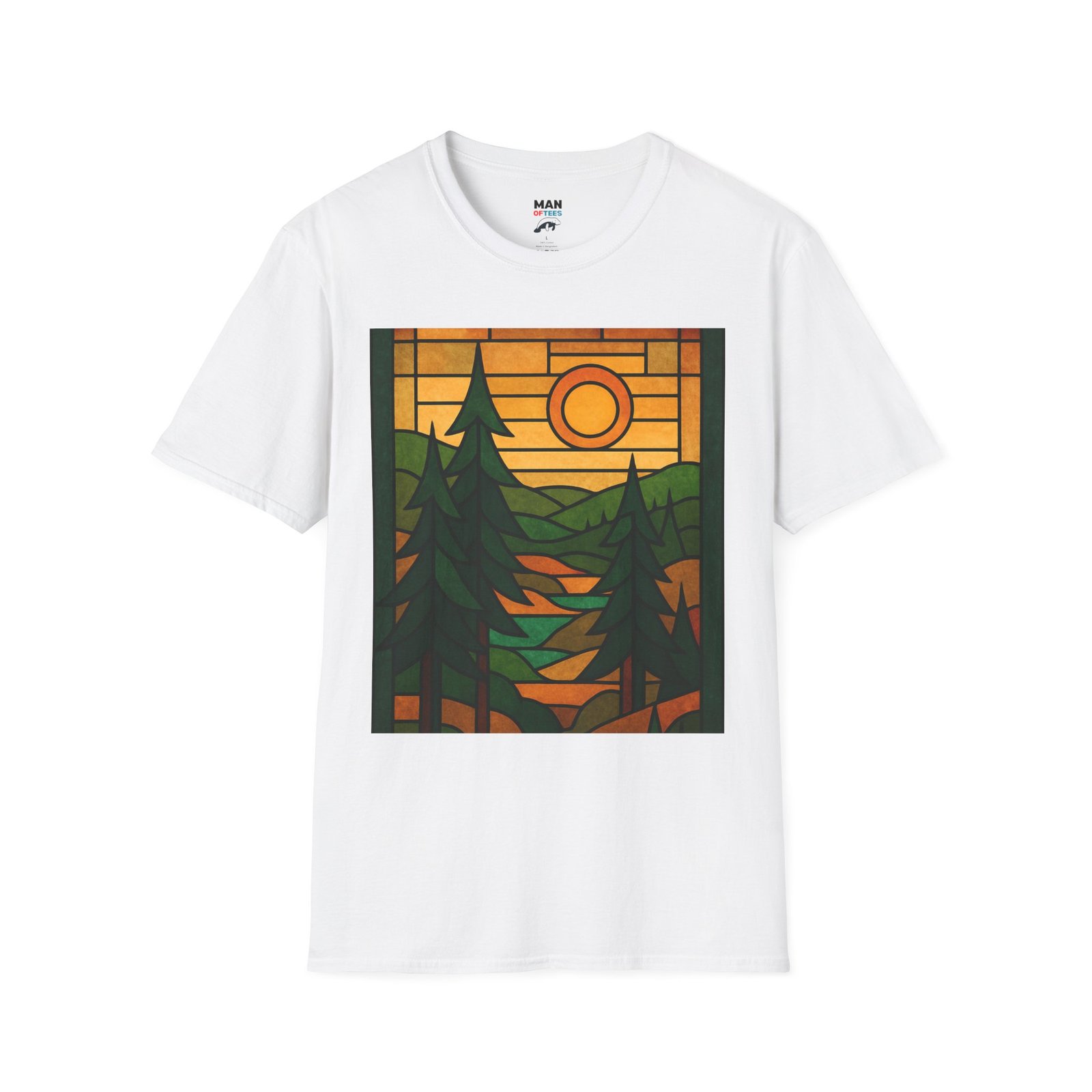 Stained Glass Trees T-Shirt - Image 6