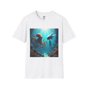Underwater Adventure T-Shirt: Ocean Lover Gift, Marine Life Top, Fun Casual Wear, Unique Sea Creatures Tee, Beach Day Apparel