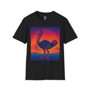 Psychedelic Cat Bird T-Shirt – Vaporwave Ostrich Cat