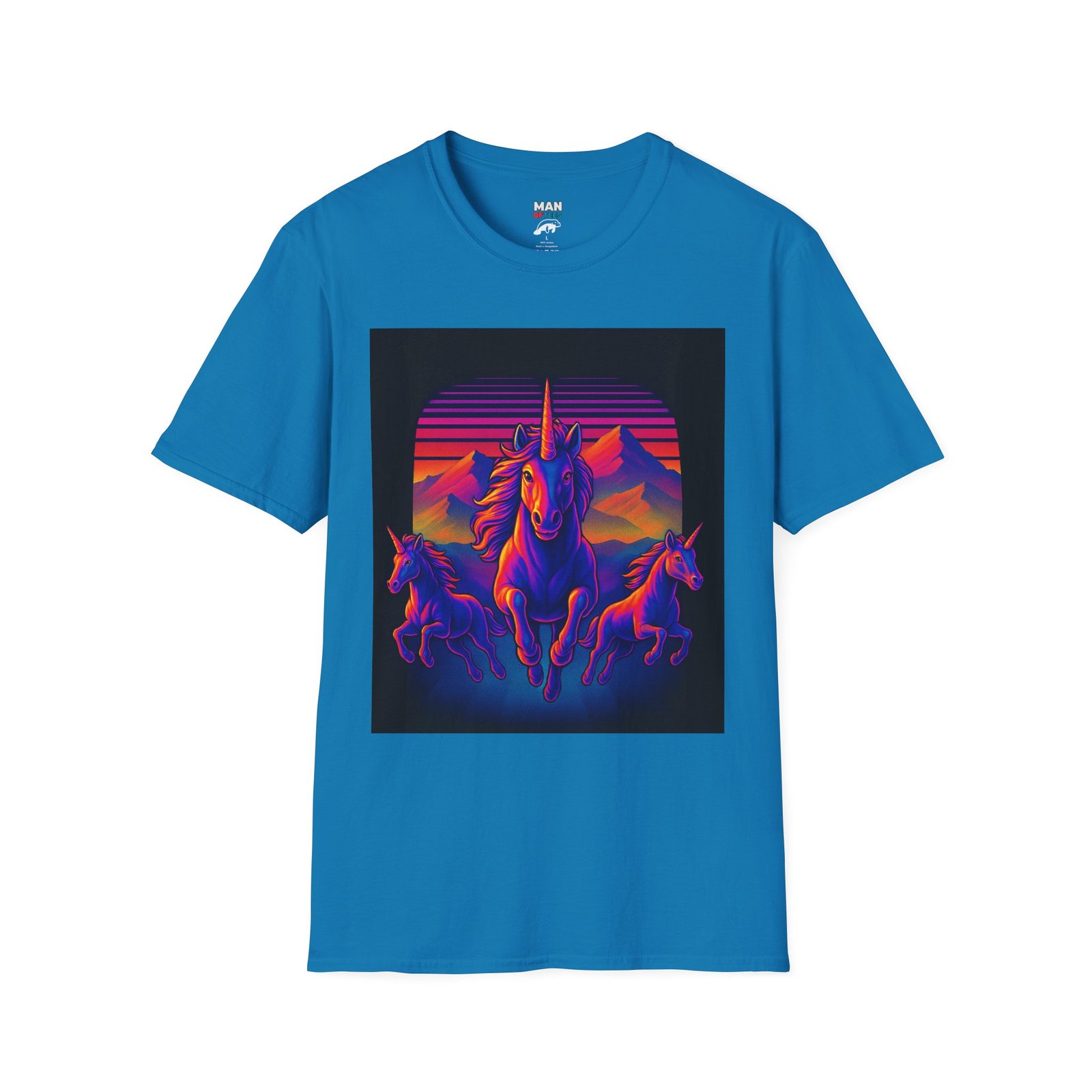 Retro Unicorn Sunset T-Shirt - Image 5