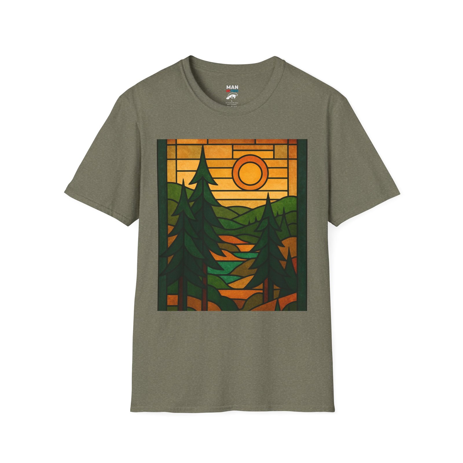 Stained Glass Trees T-Shirt - Image 14
