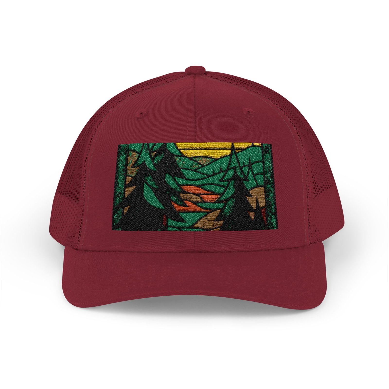 Mountain Forest Patch Trucker Hat - Image 17