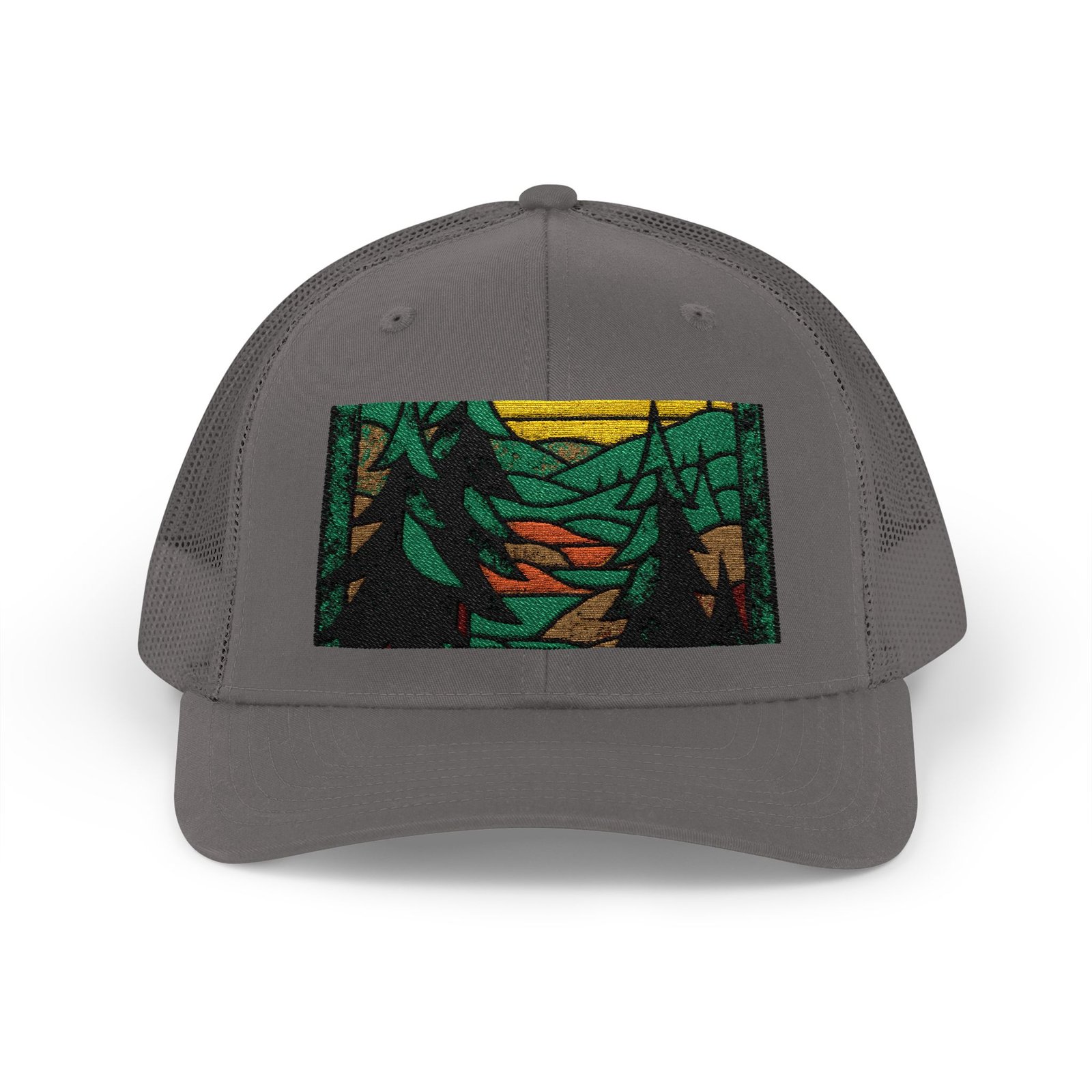 Mountain Forest Patch Trucker Hat - Image 5