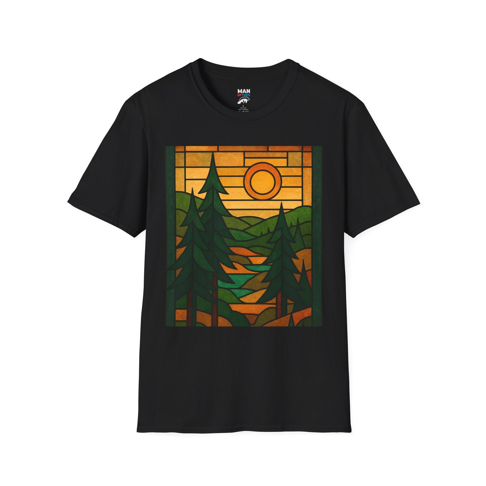 Stained Glass Trees T-Shirt - Image 10