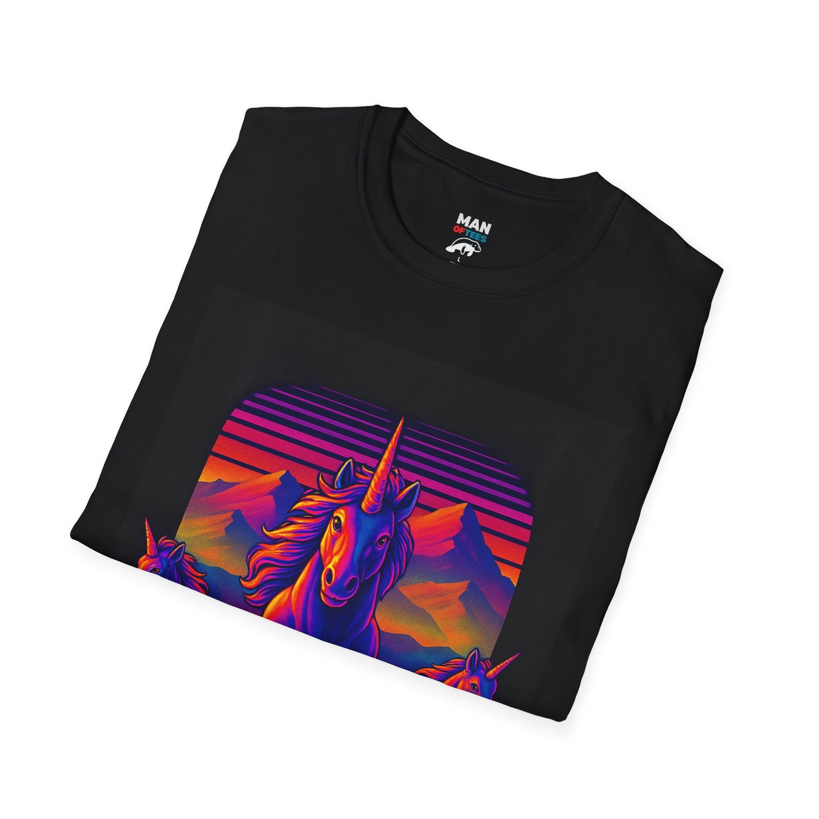 Retro Unicorn Sunset T-Shirt - Image 4