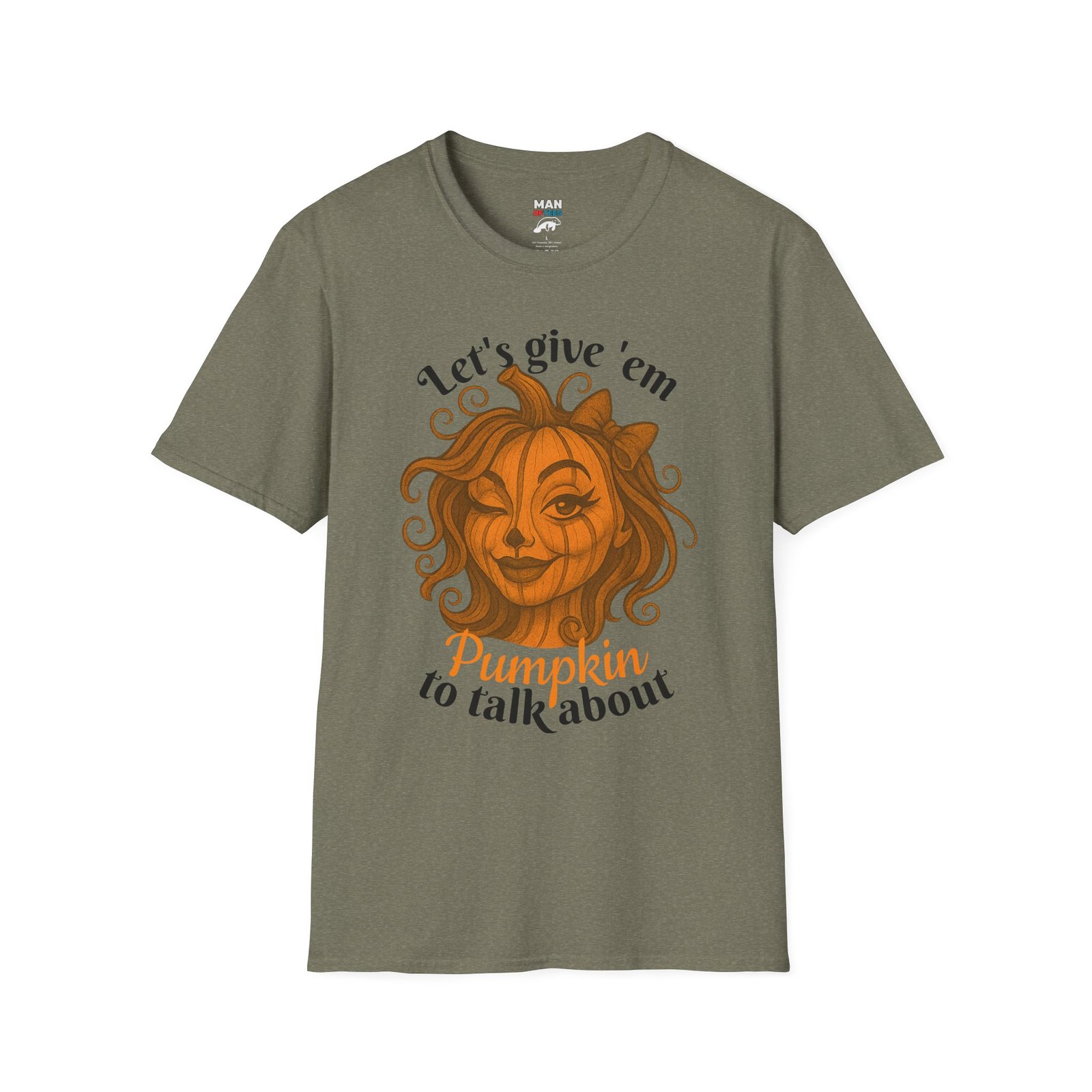 Pumpkin-Themed Unisex T-Shirt: Casual Fall Fashion, Halloween Celebration Tee, Fun Autumn Wear, Gift for Friends, Cozy Seasonal Style - Image 5